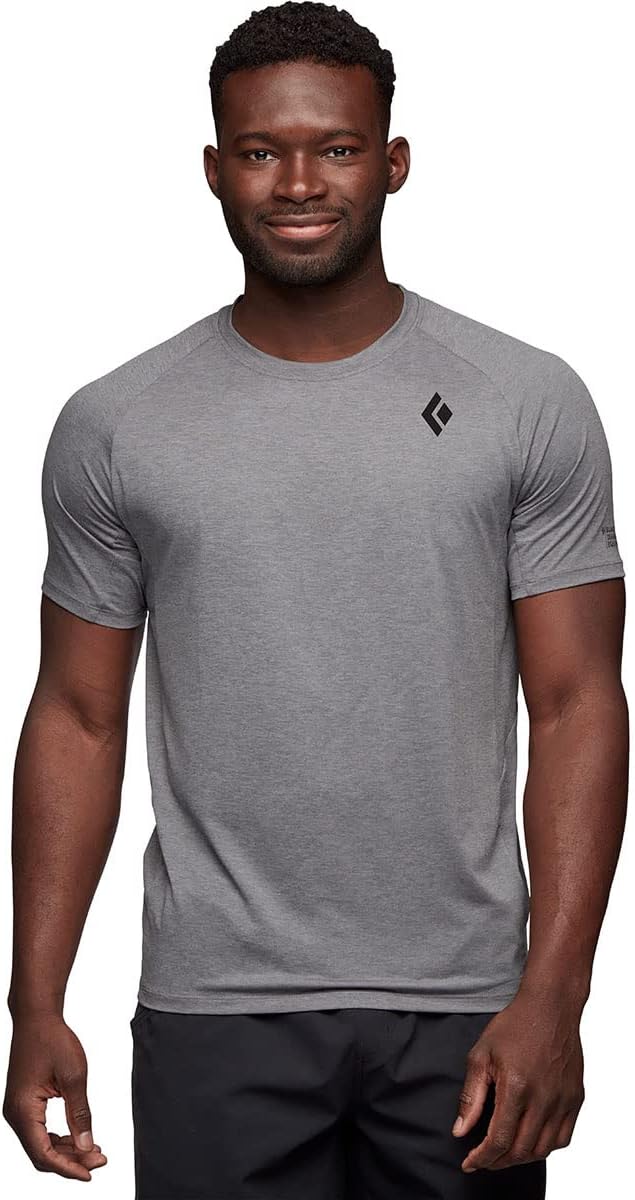 Black Diamond Equipment Men's Lightwire Short Sleeve Tech Tee - Steel Grey - Small - Image 2
