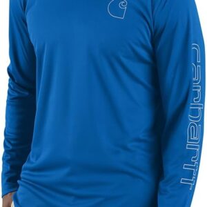 Carhartt Men's Force Sun Defender Lightweight Long-Sleeve Logo Graphic