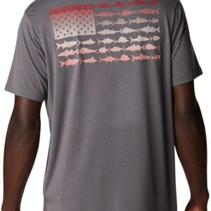 Columbia Men's PFG Fish Flag Tech Tee Ss