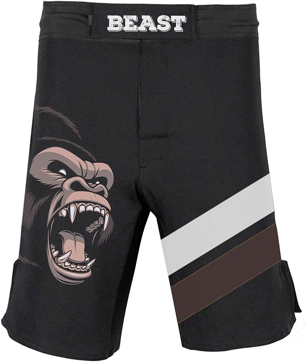 DEHAHA Men's Bat Gorilla Series Wrestling Training Rash Guard Shorts Spat No Gi Set - Image 3