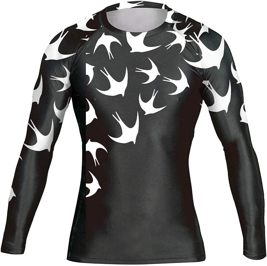 DEHAHA Men's Bat Gorilla Series Wrestling Training Rash Guard Shorts Spat No Gi Set - Image 2