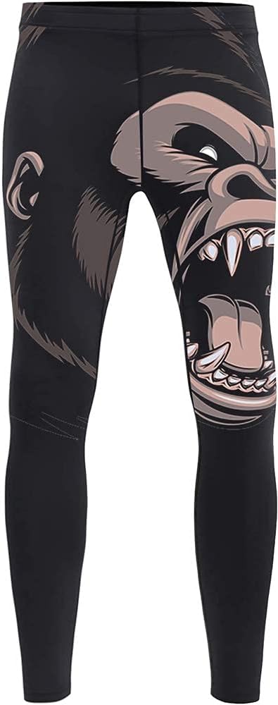 DEHAHA Men's Bat Gorilla Series Wrestling Training Rash Guard Shorts Spat No Gi Set - Image 4