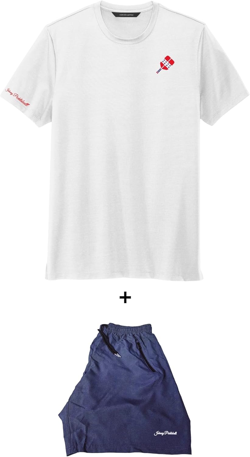 Johnny Pickleball Performance Stretch 5.0 Crew Neck Tshirt - Image 2