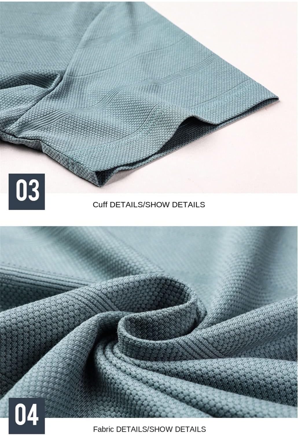 keusyoi Men T-Shirt Tops Short Sleeve Basic Business Casual Tees Summer Athletic T-Shirts Mens Clothes - Image 5