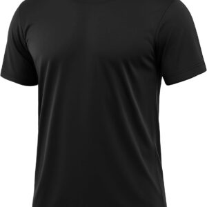 KINSWT Men's Swim Shirt Short Sleeve UPF 50+ Sun Protection UV SPF Rash Guard Moisture Wicking Quick Dry Shirts