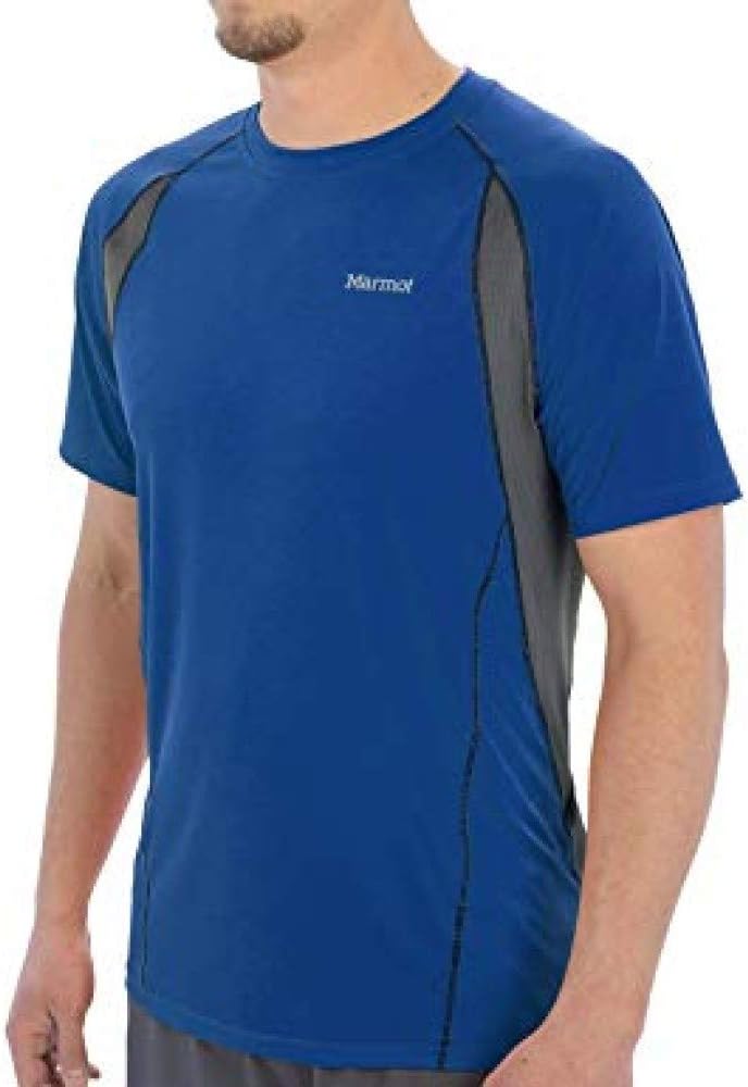Marmot Men's Interval SS Tee, Peak Blue MD