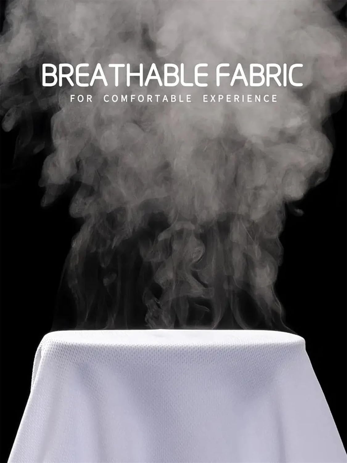 Men's 10-Pack White Quick-Dry T-Shirt, Ultralight Gym Running Streetwear - Image 6