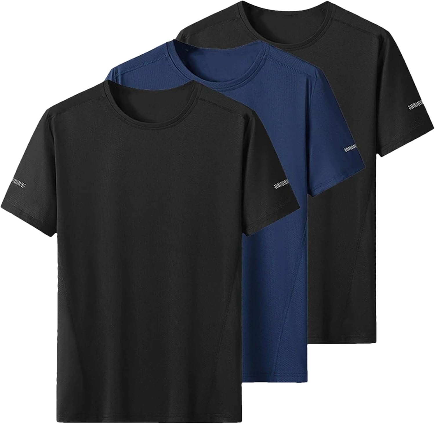 Men's 3-Pack Quick-Dry Sport T-Shirt, Oversized Round Neck Fitness Casual - Image 14
