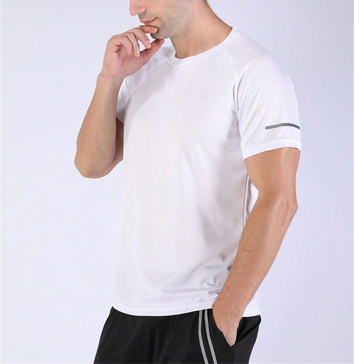 Men's 5-Pack Quick-Dry T-Shirt, Loose Fit Gym Running Outdoor Sportswear - Image 5