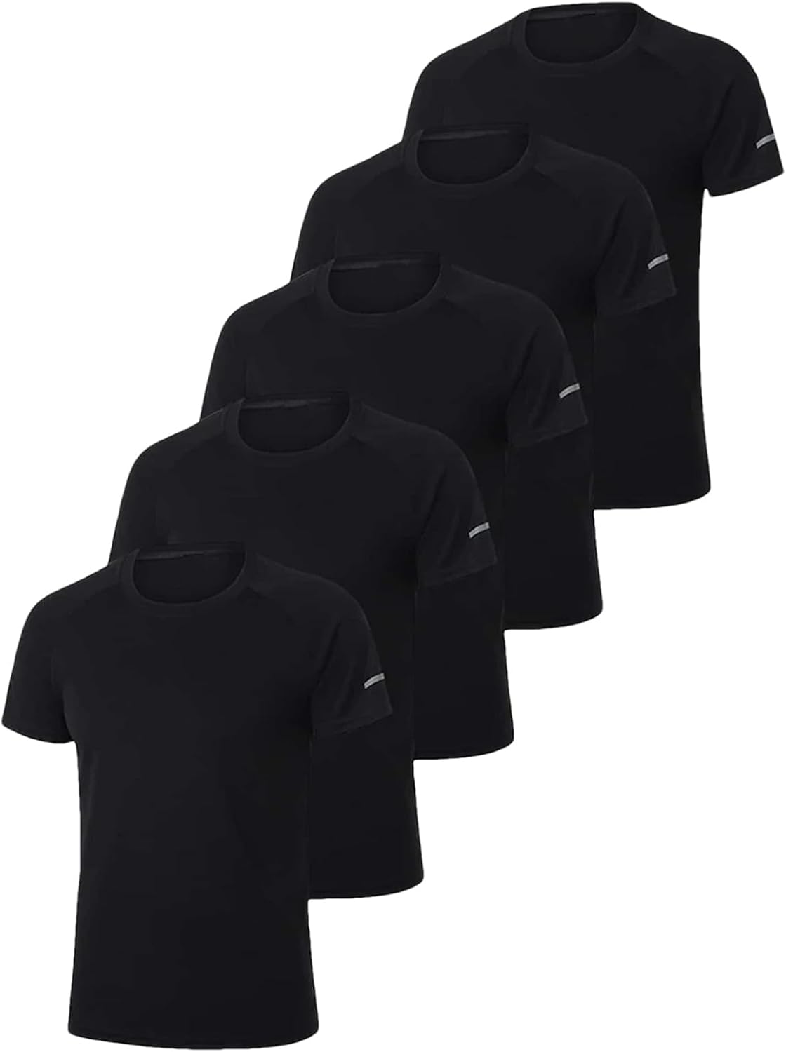 Men's 5-Pack Quick-Dry T-Shirt, Loose Fit Gym Running Outdoor Sportswear - Image 8