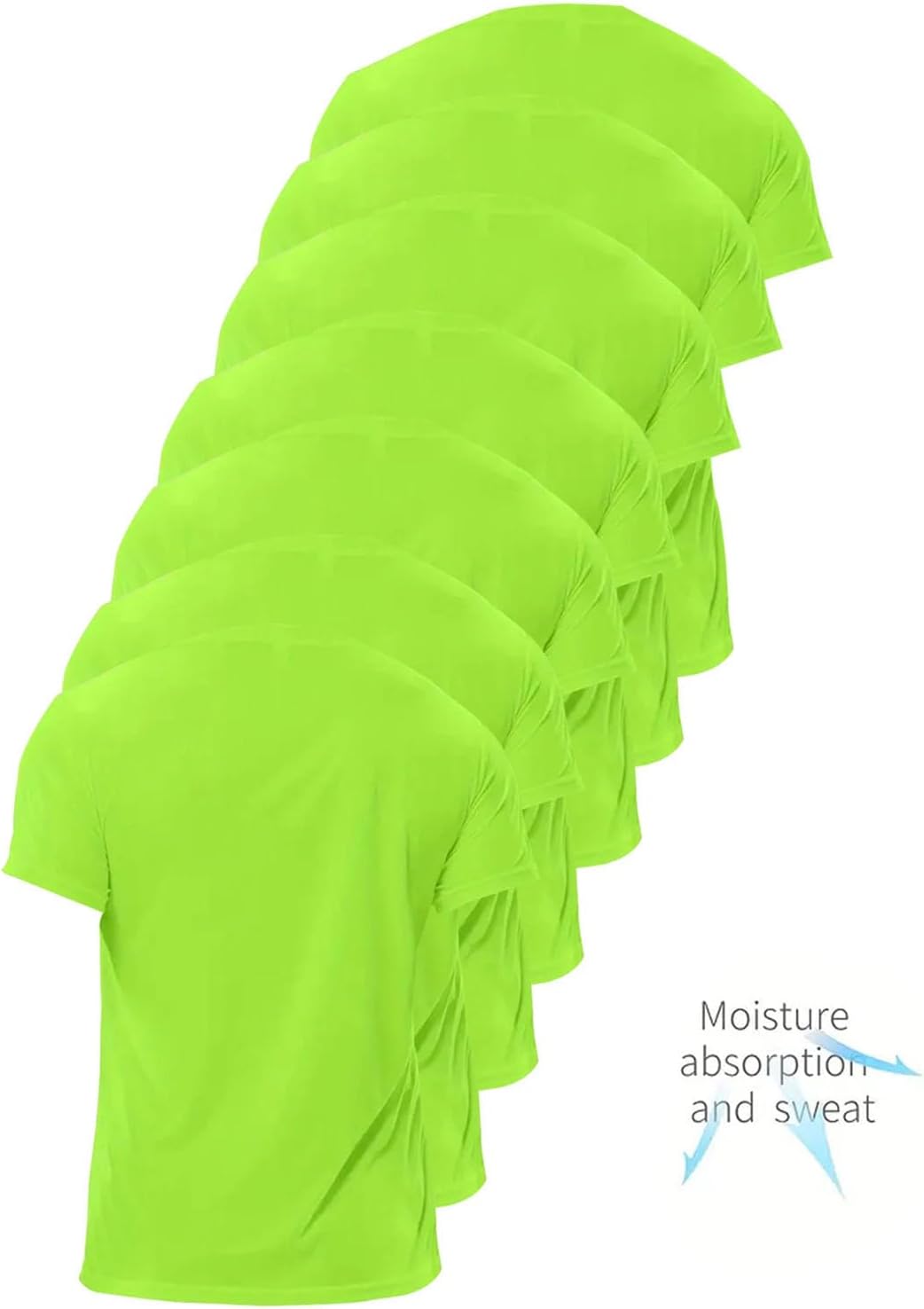 Men's 7-Pack Quick-Dry T-Shirt, Ultralight Gym Running Fitness - Image 3