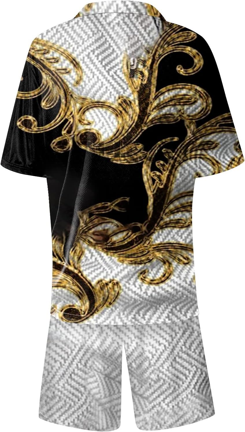 Men’s Activewear Quick Dry Premium Fabric Muscle Gym Workout Fashion Mens T Shirt Hawaiian Shirt Tees (Gold, S) - Image 5