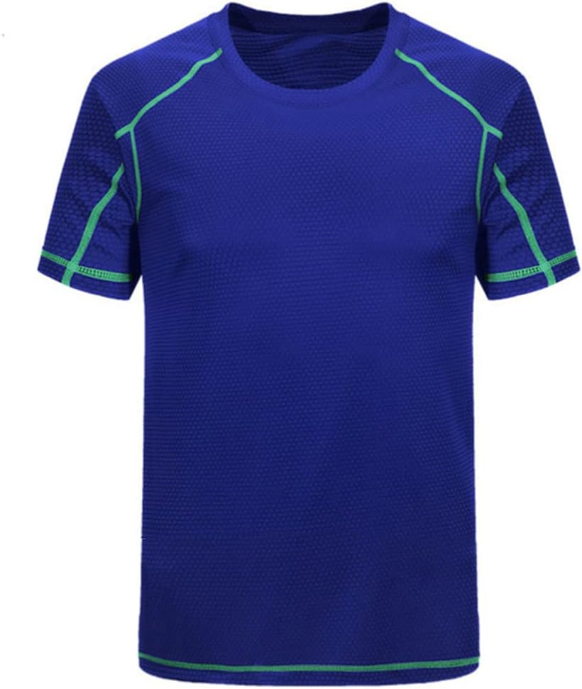 Men's Dry Fit Tshirt Short Sleeve Moisture Wicking Athletic Shirts Sport Active wear Tee Round Neck Workout Top - Image 12