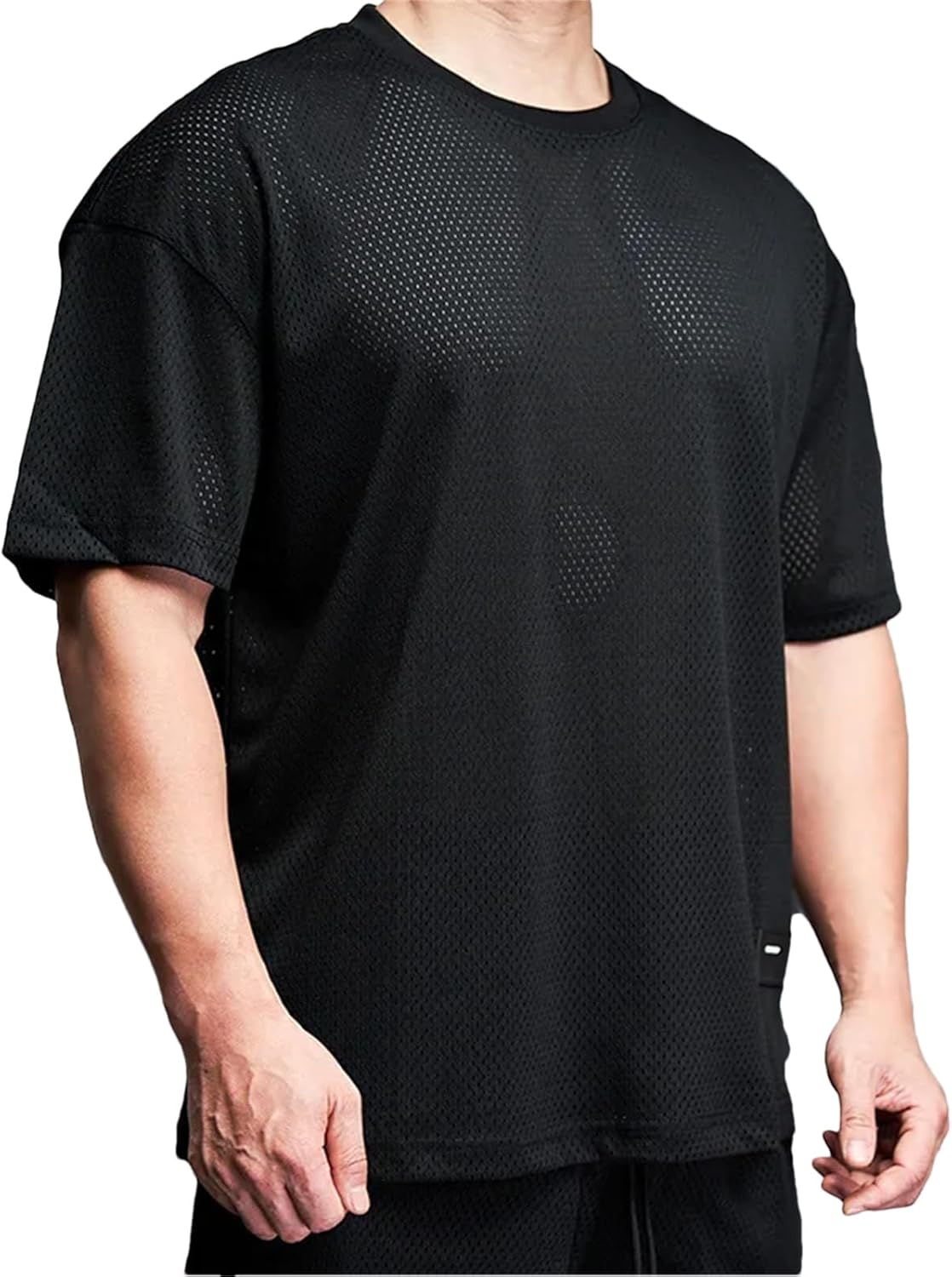 Men's Loose Gym T-Shirt, Quick-Dry Tennis Football Casual