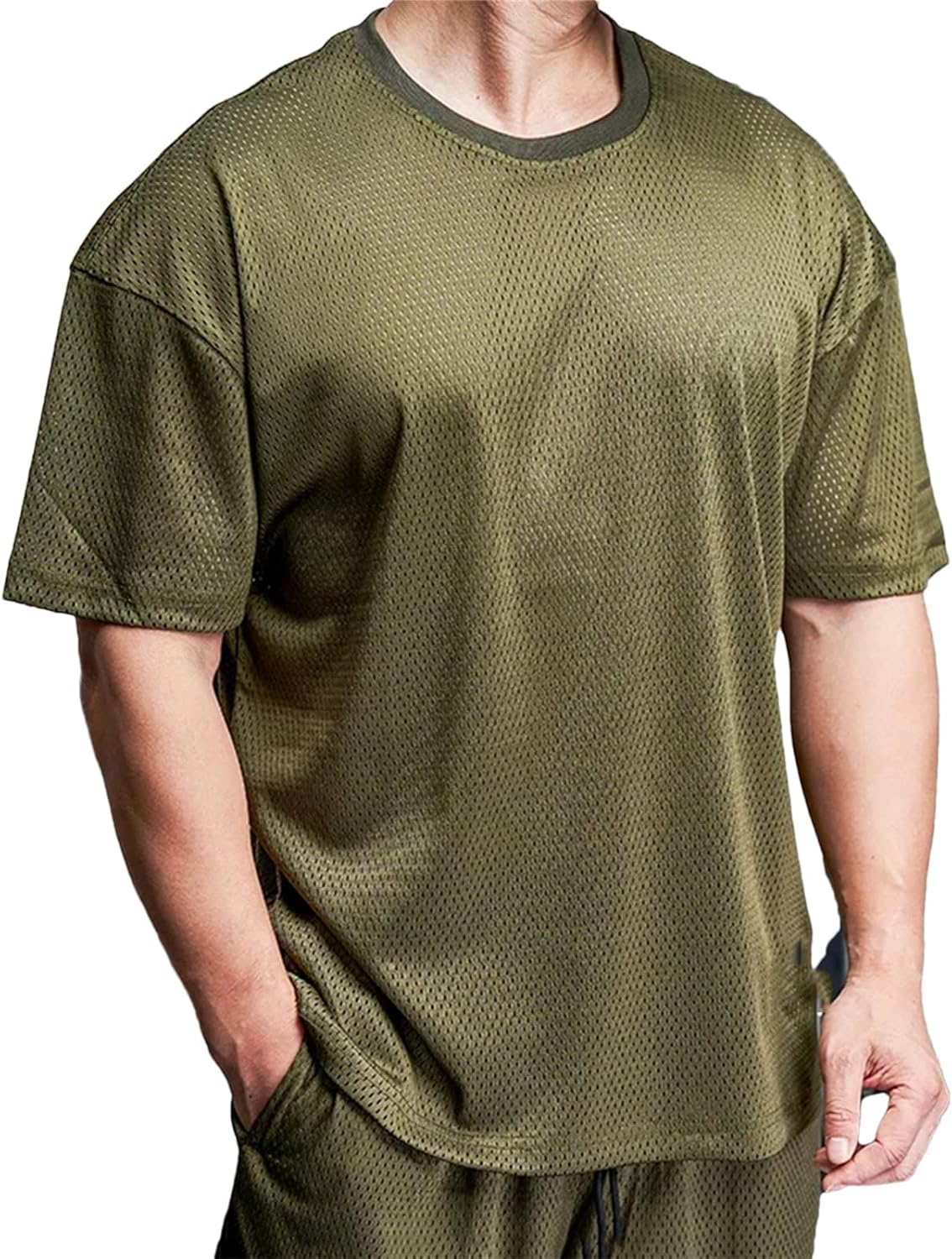 Men's Loose Gym T-Shirt, Quick-Dry Tennis Football Casual - Image 9