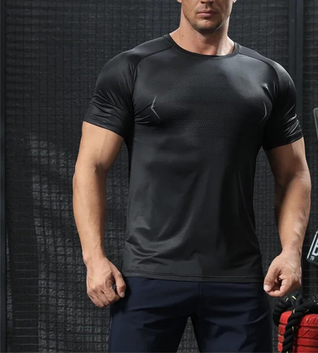 Men's Quick-Dry Sport T-Shirt, Breathable Outdoor Running Top - Image 4
