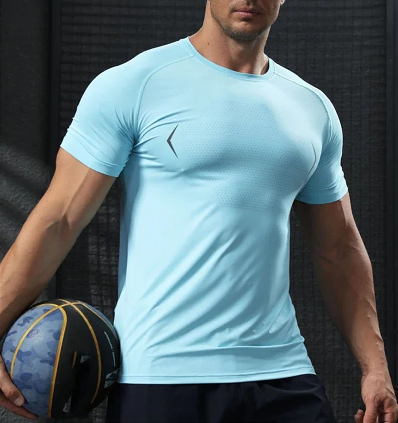 Men's Quick-Dry Sport T-Shirt, Breathable Outdoor Running Top - Image 7