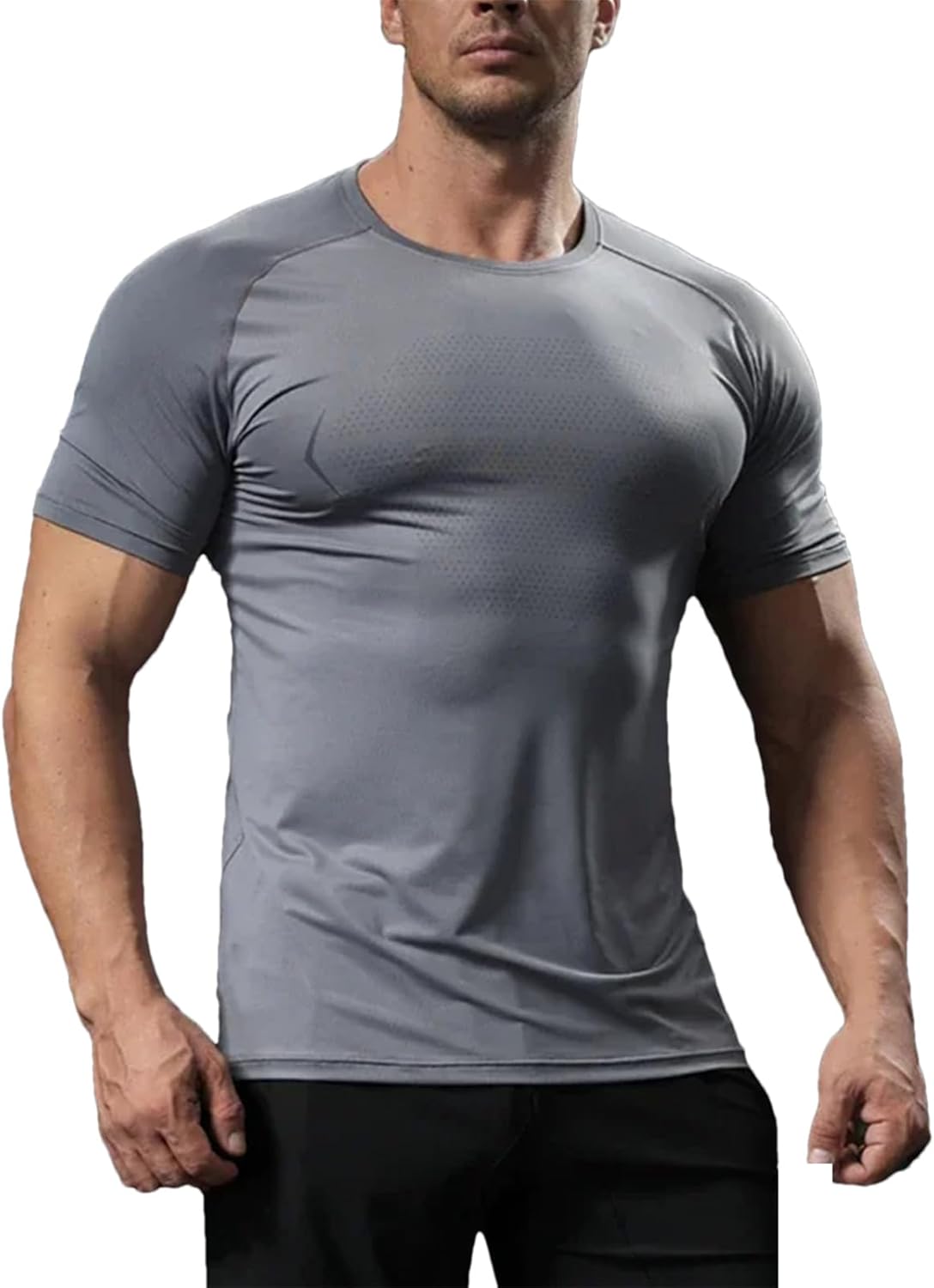 Men's Quick-Dry Sport T-Shirt, Breathable Outdoor Running Top