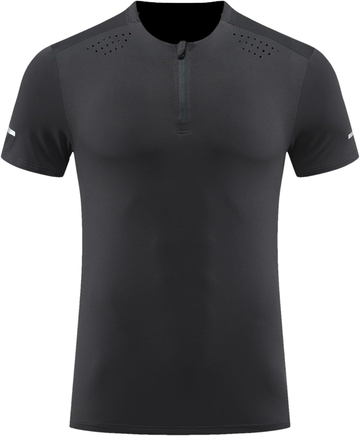 Men's Reflective Sport T-Shirt, Quick-Dry Gym Running Top - Image 8