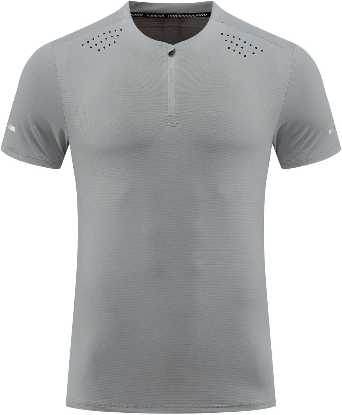 Men's Reflective Sport T-Shirt, Quick-Dry Gym Running Top - Image 2