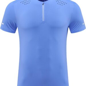 Men's Reflective Sport T-Shirt, Quick-Dry Gym Running Top