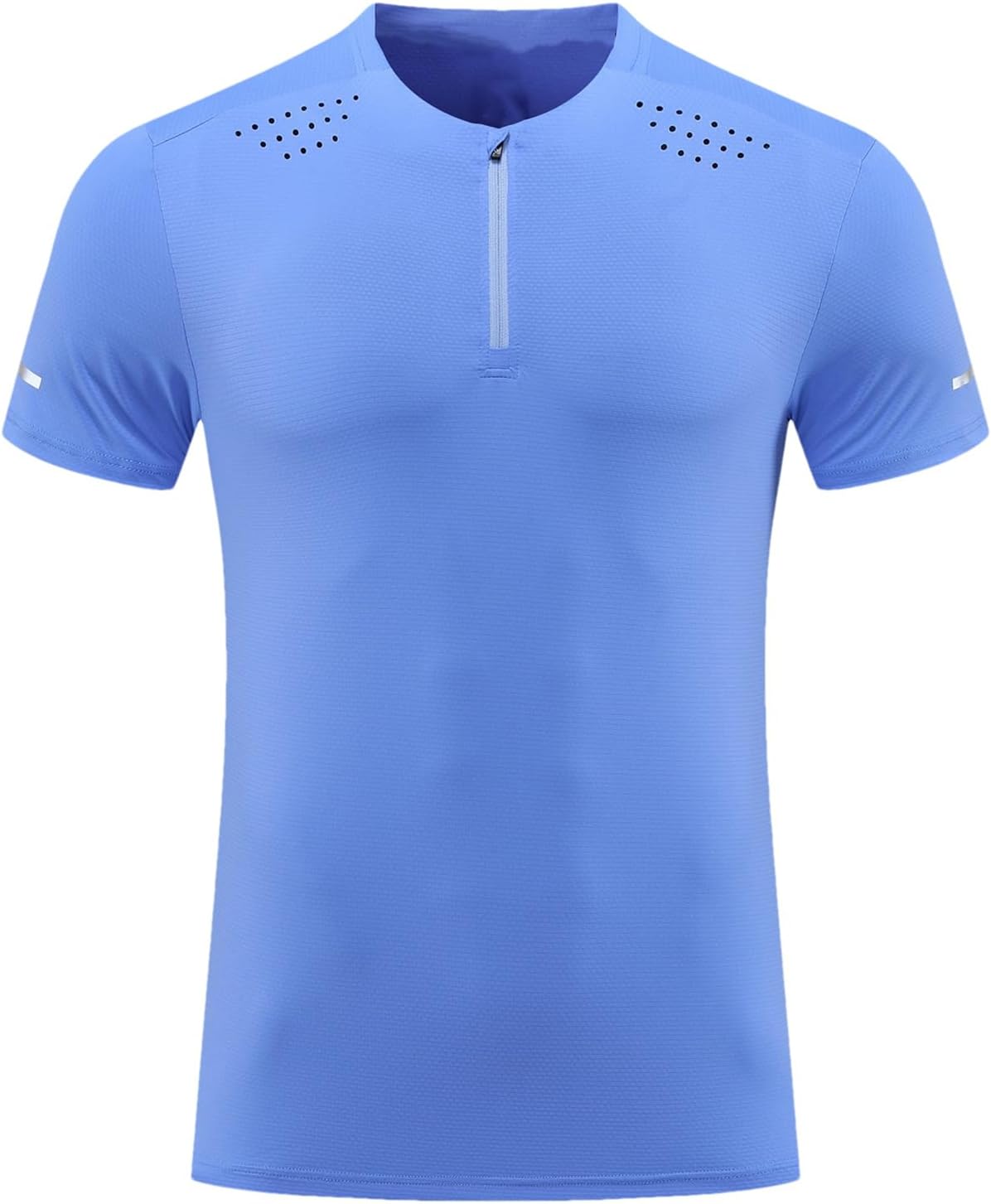 Men's Reflective Sport T-Shirt, Quick-Dry Gym Running Top