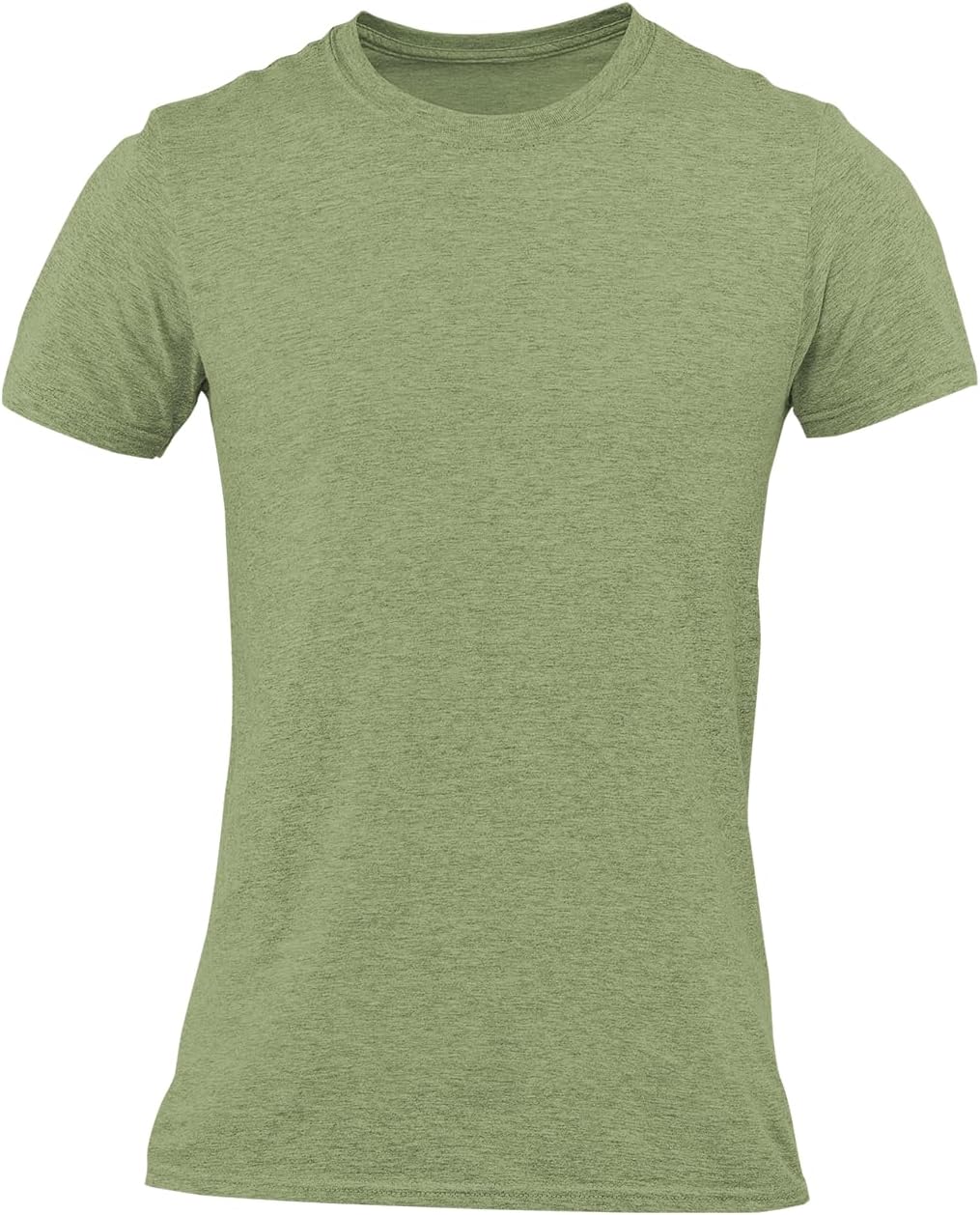Men's Soft Heather Plain T Shirts Athletic Running Gym Workout Short Sleeve Tee - Image 6