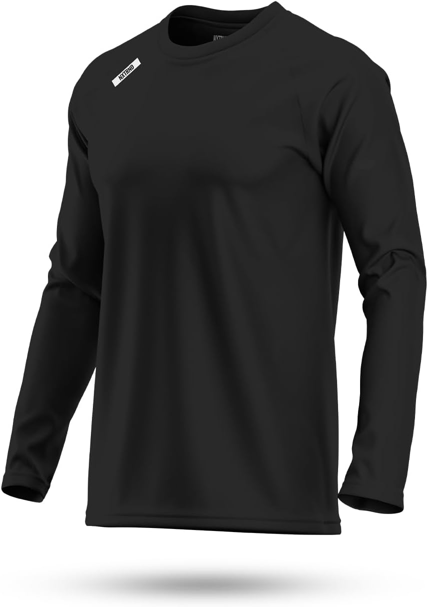 Nxtrnd Hybrid Pro Men's Long Sleeve T-Shirt, Relaxed Fit, Poly Spandex Blend - Image 2
