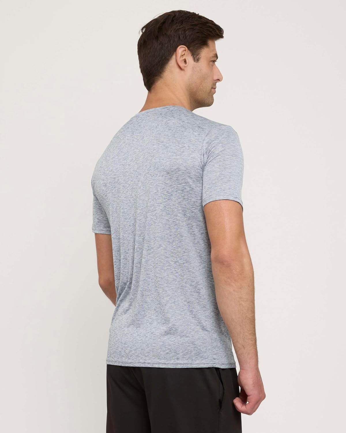 Real Essentials 5 Pack: Men\u2019s Short Sleeve Dry Fit T-Shirts \u2013 Moisture Wicking Athletic Workout Gym Fitness Casual Tees - Image 3