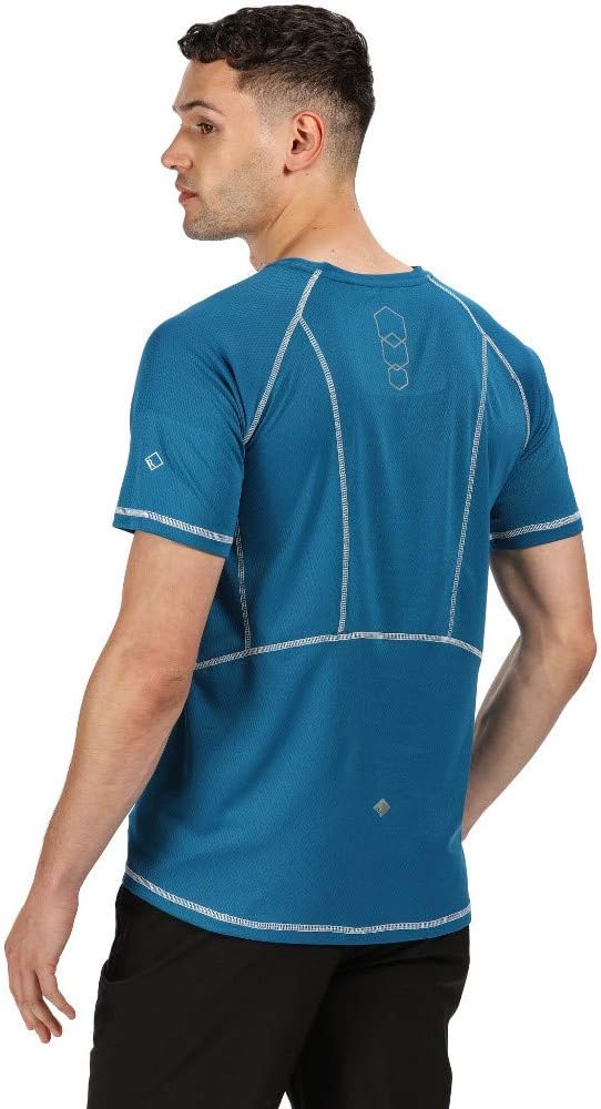 Regatta Men's Virda Ii Short-Sleeved Sports Technical T-Shirt Lightweight, Breathable and Quick Drying - Image 2