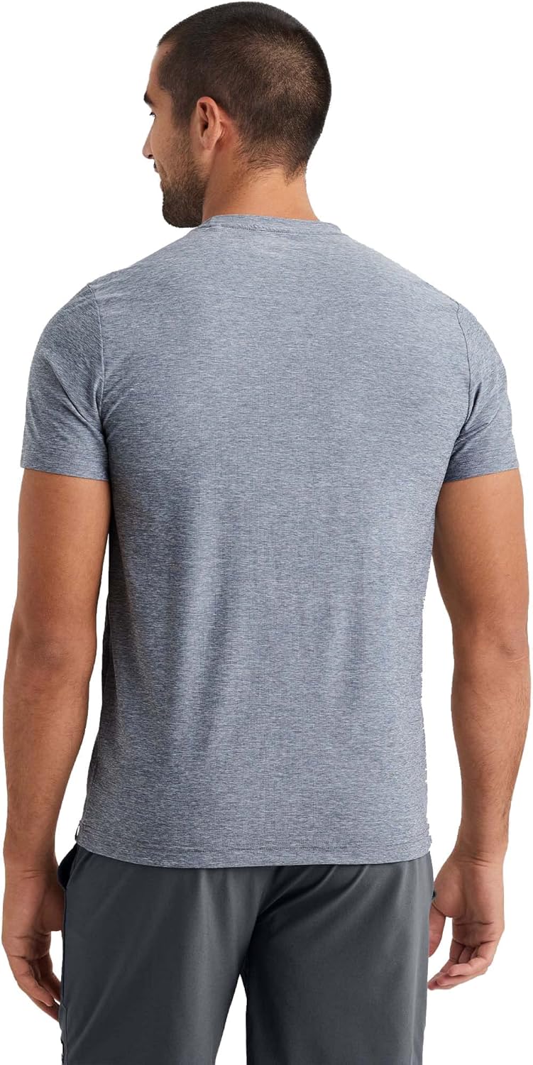 Rhone Men's Essentials Training Tee, Recycled Lightweight Polyester Fabric, Moisturewicking Technology, 4-Way Stretch - Image 3