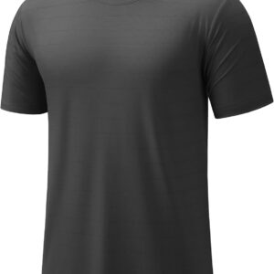TACVASEN Men's Lightweight Athletic T-Shirts Quick Dry Workout Gym Tops Short Sleeve Running Tee Shirt Performance Activewear