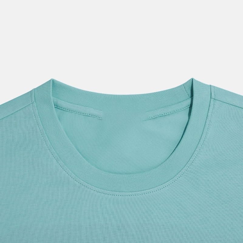 THJKUPO Breathable Round Neck Versatile Short Sleeves Casual Cotton Quick Drying T-Shirt Outdoor Sports Stretch Top Vest - Image 2