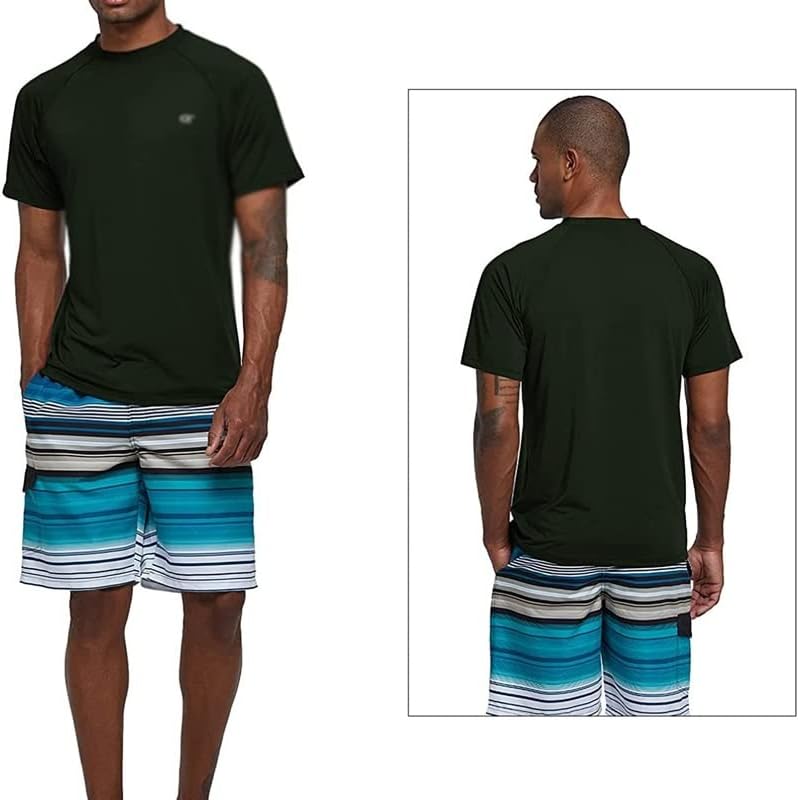 THJKUPO Gym Hiking Sports Clothes Sports T-Shirt Quick Dry Short Sleeve Solid Color - Image 3