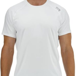 TYR MPTRSO3A100L Mens Rgln Ss Tee HTR White L